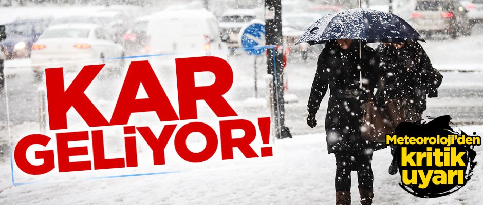 Meteoroloji'den sağanak yağış ve kar uyarısı!