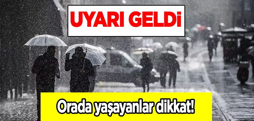Meteoroloji'den sarı kodlu uyarı! Orada yaşayan vatandaşlar dikkat edin! Kuvvetli rüzgar, sağanak yağış var