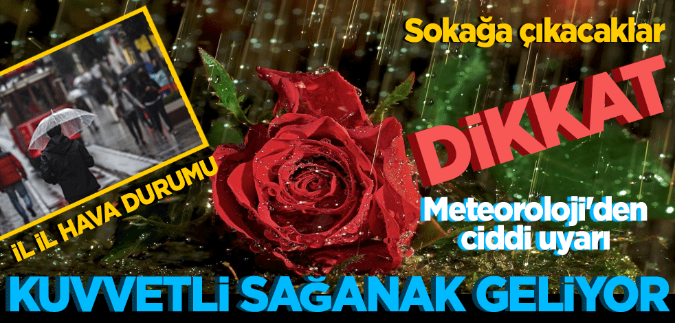 Meteoroloji'den uyarı: Kuvvetli sağanak geliyor
