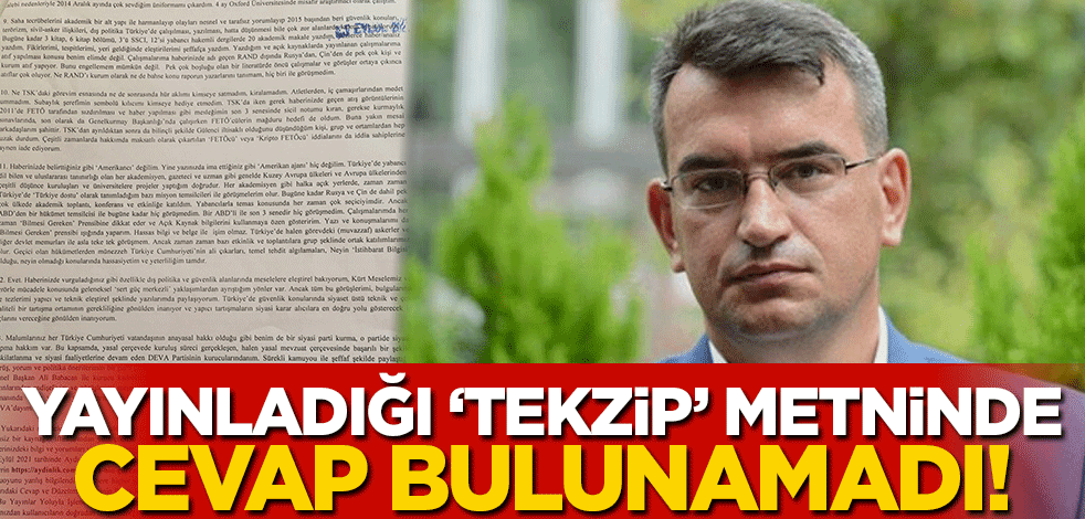 Metin Gürcan hakkındaki iddialara ilişkin 'tekzip' metni yayınladı! Koskoca iki sayfada tek bir cevap bulunamadı
