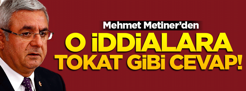 Metiner'den o iddialara tokat gibi cevap