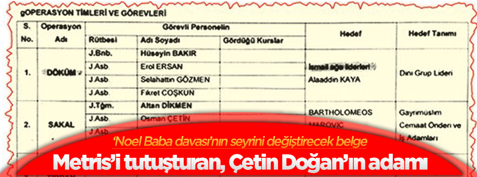 Metris’i tutuşturan, Çetin Doğan’ın adamı