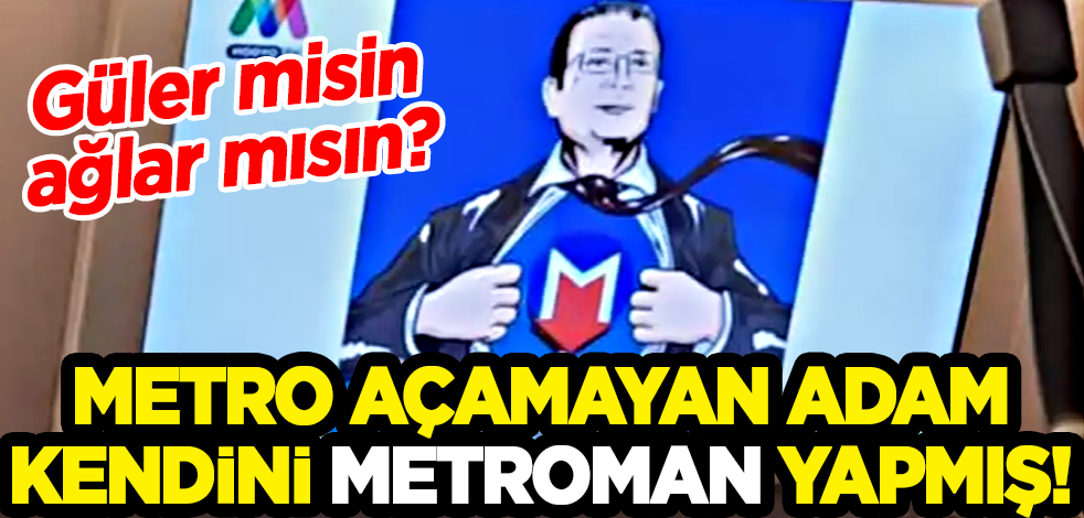 Metro açamayan adam kendini Metroman yapmış! Güler misin, ağlar mısın?