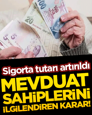 Mevduat sahiplerini ilgilendiren karar! Sigorta tutarı artırıldı