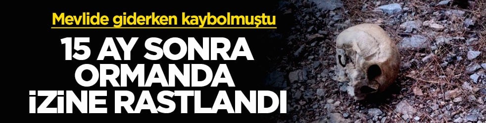Mevlide giderken kaybolmuştu! 15 ay sonra ormanda izine rastlandı