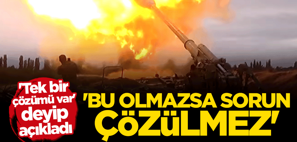 Mevlüt Çavuşoğlu: Bu sorunun tek çözümü var