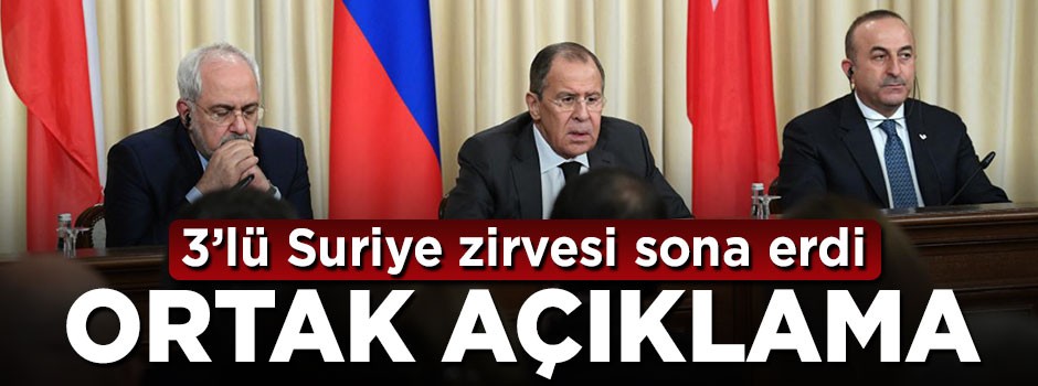 Mevlüt Çavuşoğlu ve mevkidaşlarından ortak açıklama