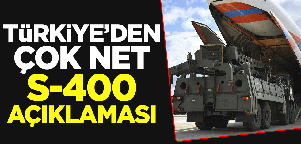 Mevlüt Çavuşoğlu'ndan çok net S-400 açıklaması