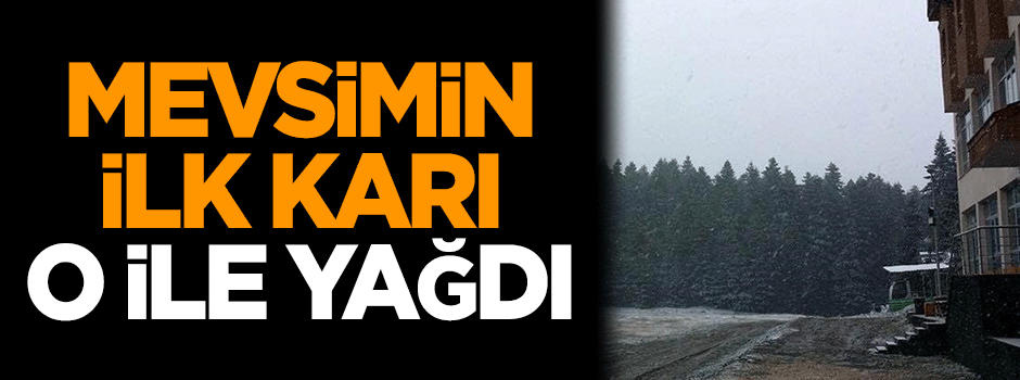 Mevsimin ilk karı yağdı