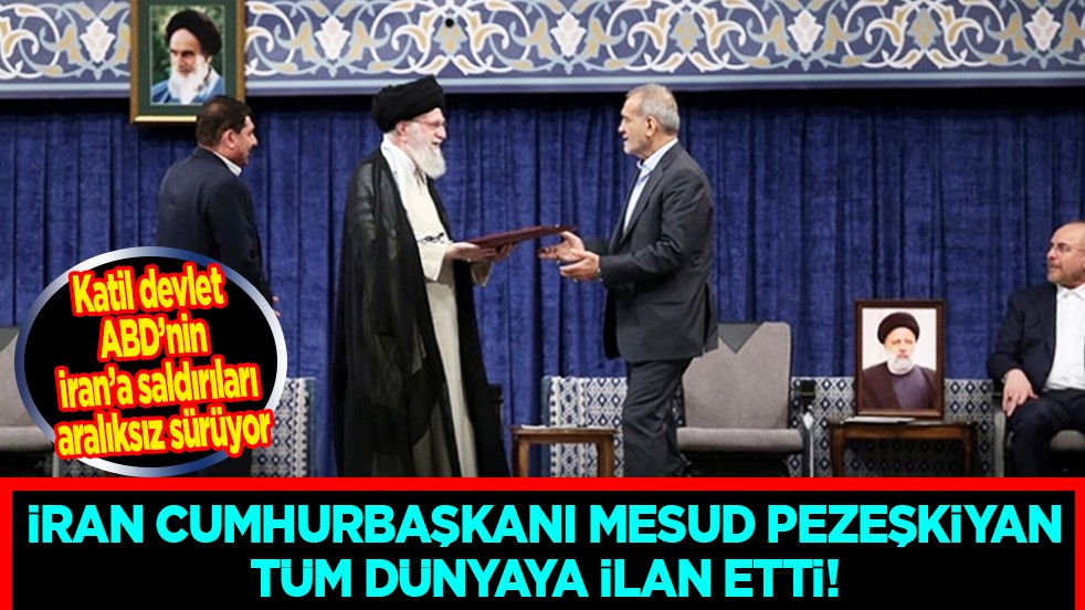 Meydan okudu: İran Cumhurbaşkanı Pezeşkiyan: Hamaney'in intikamını almayı görev ve meşru bir hak olarak görüyoruz