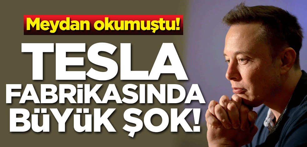 Meydan okumuştu! Tesla fabrikasında büyük şok