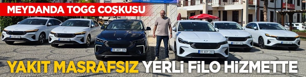 Meydanda Togg coşkusu: Yakıt masrafsız yerli filo hizmette