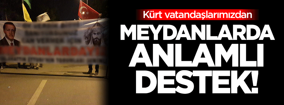 Meydanlarda dikkat çeken pankart!