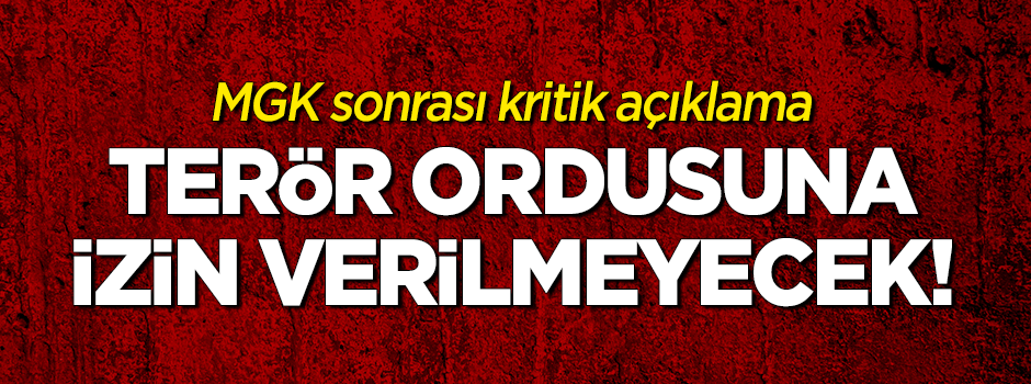 MGK sonrası kritik açıklama!