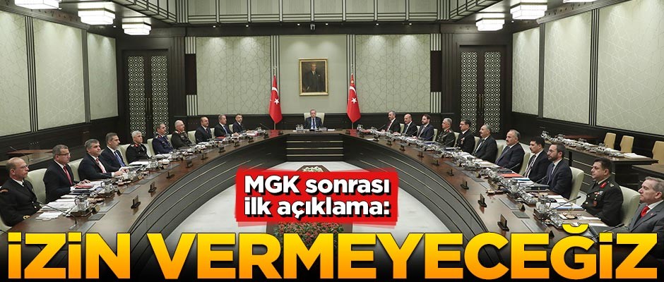 MGK toplantısı sona erdi! Açıklama geldi