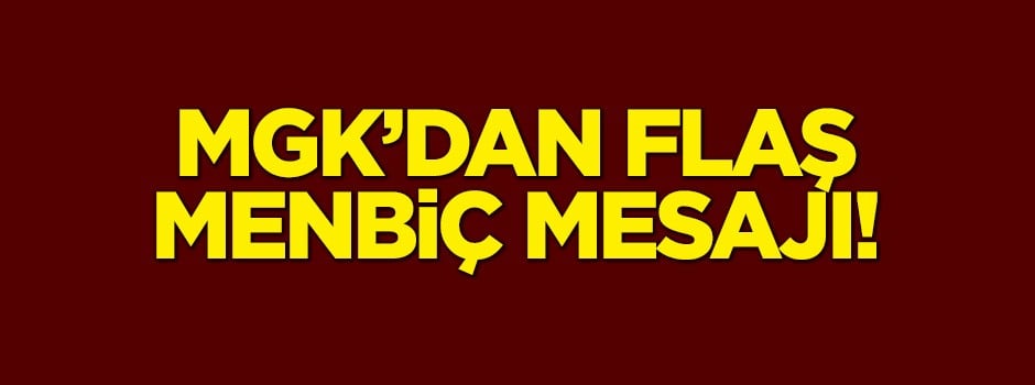 MGK'dan flaş Menbiç mesajı!