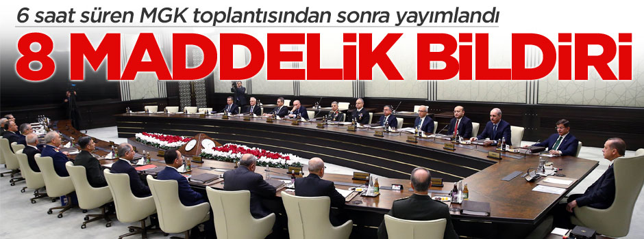 MGK'dan terör açıklaması