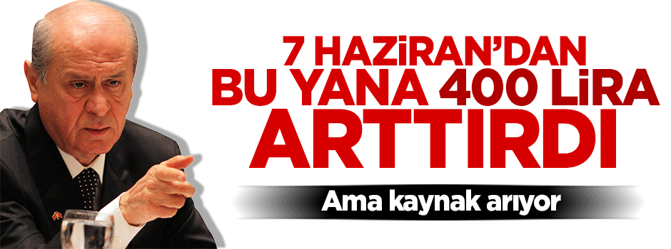 MHP, asgari ücret vaadi için kaynak arıyor