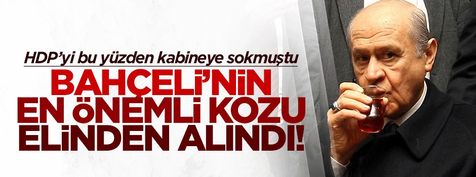 MHP, HDP'li hükümete bakan verdi!