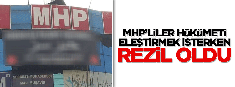 MHP, hükümeti eleştirmek isterken rezil oldu