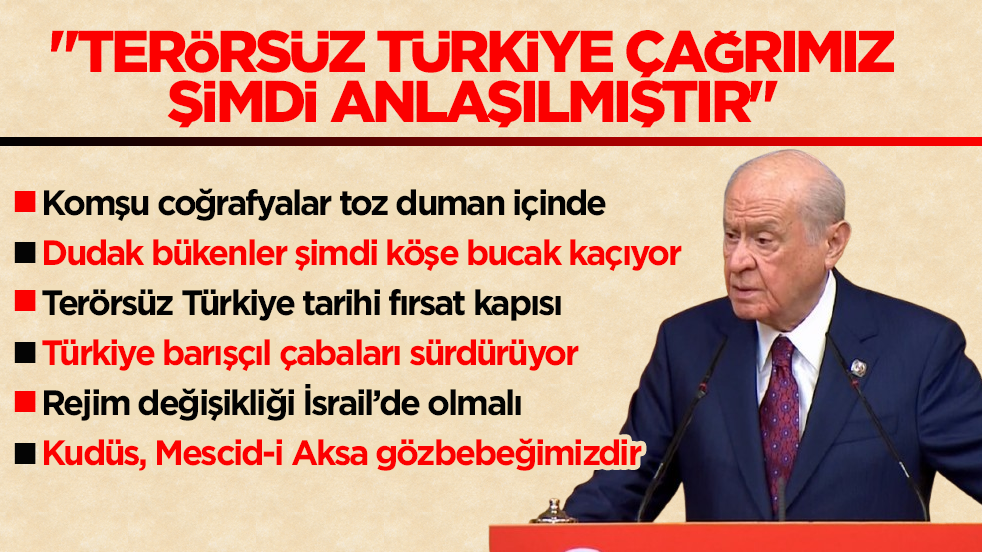 MHP lideri Bahçeli’den flaş açıklamalar