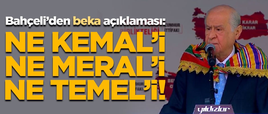 MHP Lideri Bahçeli'den kritik 'beka' açıklaması