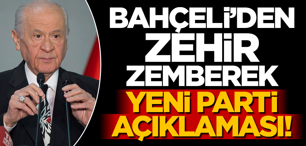 MHP lideri Bahçeli'den son dakika yeni parti açıklaması!
