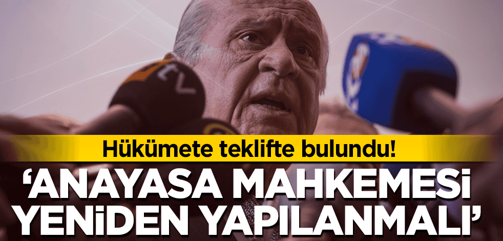 MHP lideri Devlet Bahçeli: AYM yeniden yapılandırılmalıdır