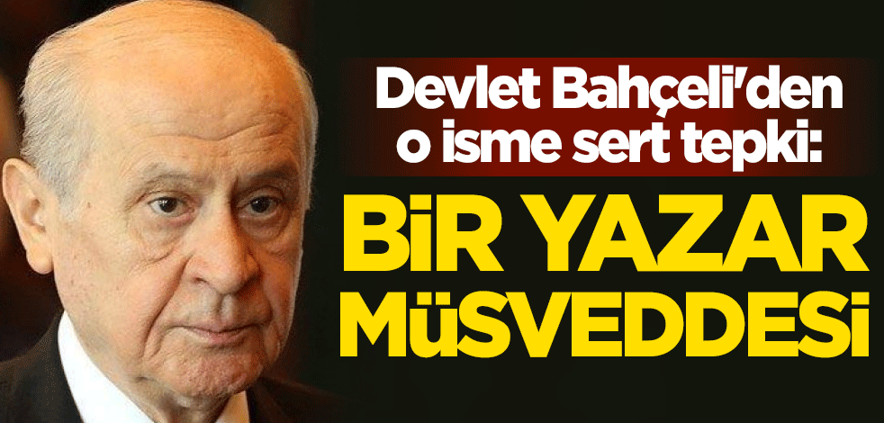 MHP lideri Devlet Bahçeli'den Orhan Pamuk'a Ayasofya tepkisi: Her zerresi dikenle sarılmış Pamuk