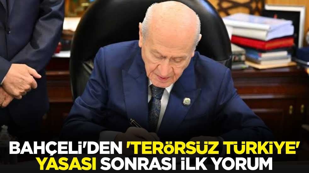 Bahçeli'den 'Terörsüz Türkiye' yasası sonrası ilk yorum