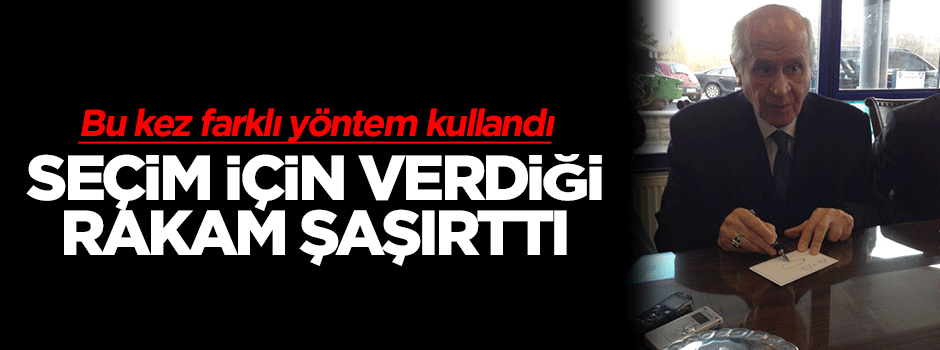 MHP seçime anketle değil simülasyonla hazırlanıyor