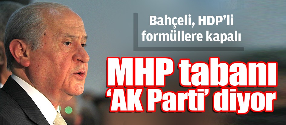 MHP tabanı ‘AK Parti’ diyor