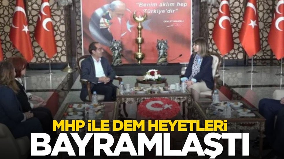 MHP ve DEM heyetleri bayramlaştı