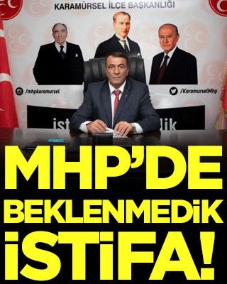 MHP'de beklenmedik istifa! Bu sözlerle duyurdu!