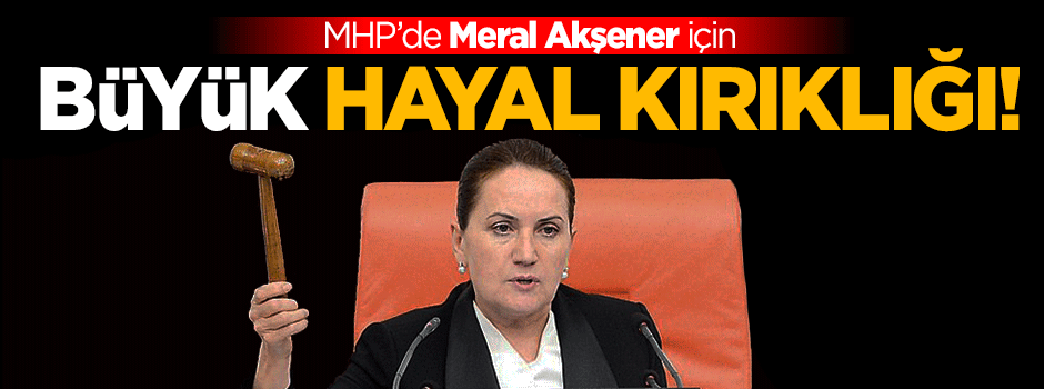 MHP'de 'Meral Akşener' hayalleri yıkıldı