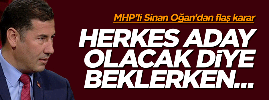 MHP'de Sinan Oğan'dan sürpriz çıkış