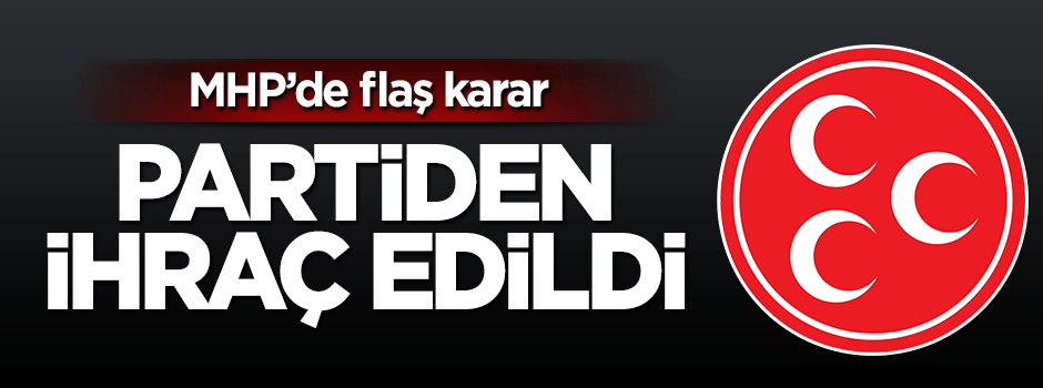 MHP'de Ümit Özdağ, partiden ihraç edildi!