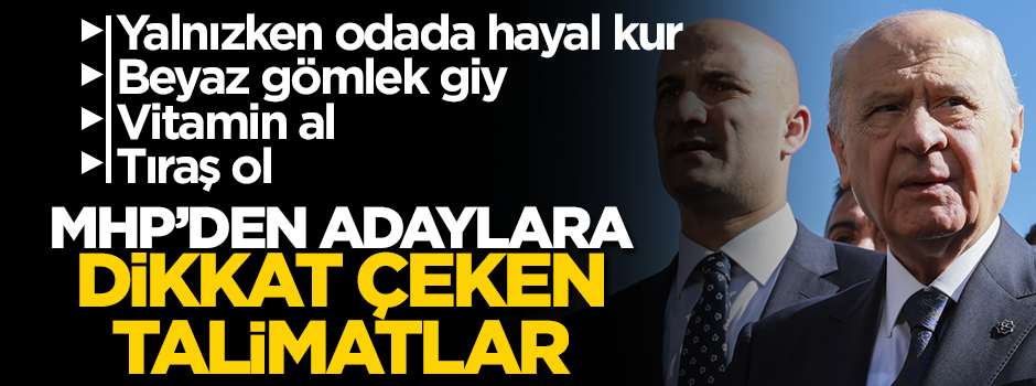 MHP'den adaylara dikkat çeken talimatlar!