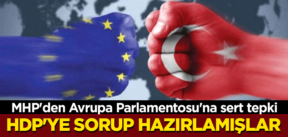MHP'den Avrupa Parlamentosu'na sert tepki: HDP'ye sorup hazırlamışlar