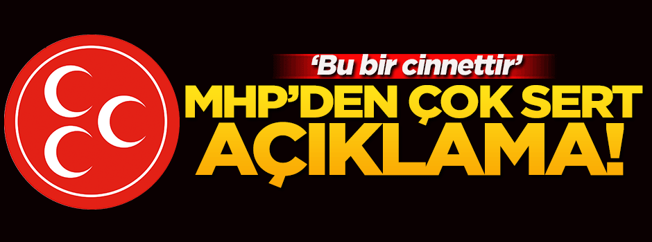 MHP'den çok sert referandum açıklaması