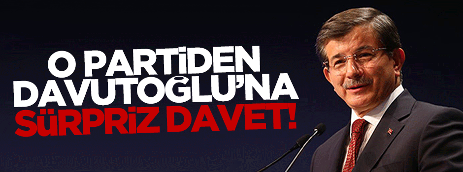 MHP’den Davutoğlu’na sürpriz davet!