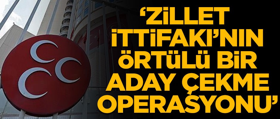 MHP'den Mersin açıklaması! "Örtülü bir aday çekme operasyonu"
