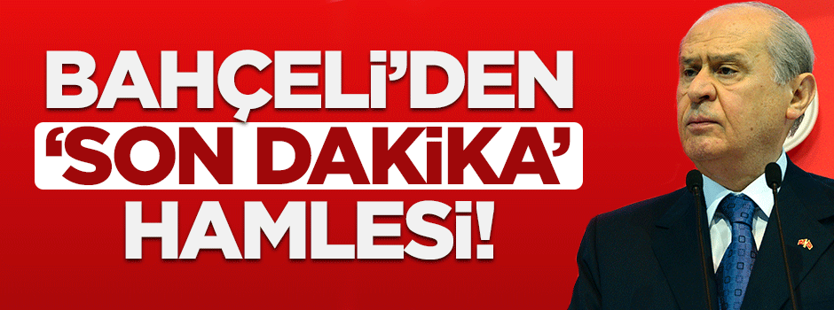 MHP'den 'son dakika' hamlesi