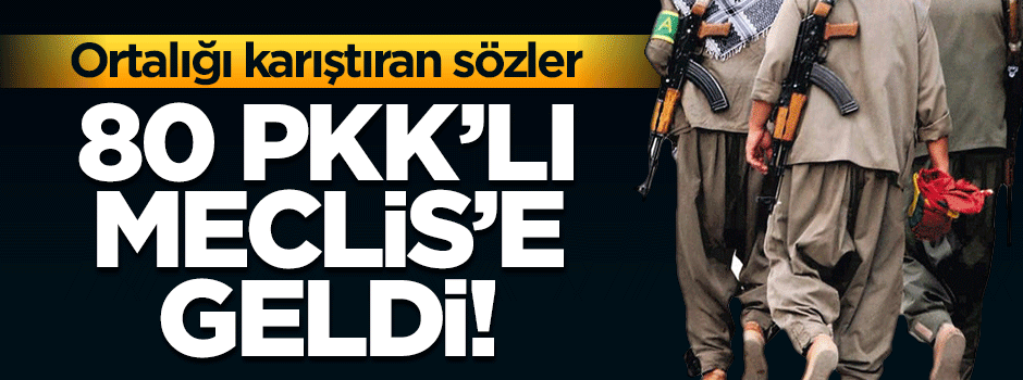 MHP'li Adan: 80 PKK'lı Meclis'e geldi