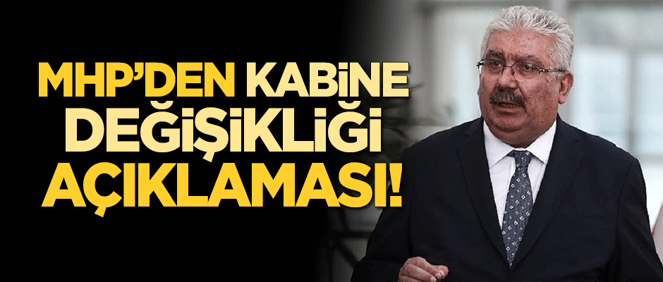 MHP’li Semih Yalçın: Kabineye dair tasarruf Cumhurbaşkanına aittir