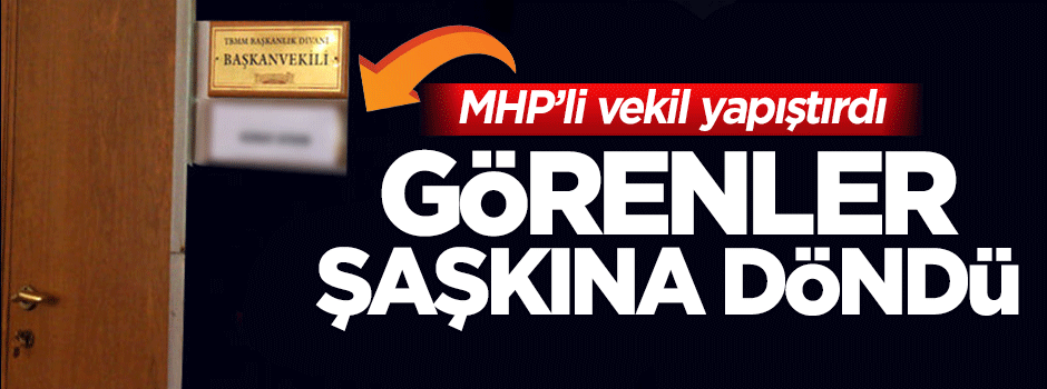 MHP'li vekil Koray Aydın'dan şaşırtan hareket