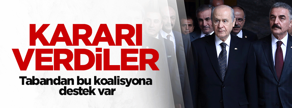 MHP'liler AK Parti kararını verdi