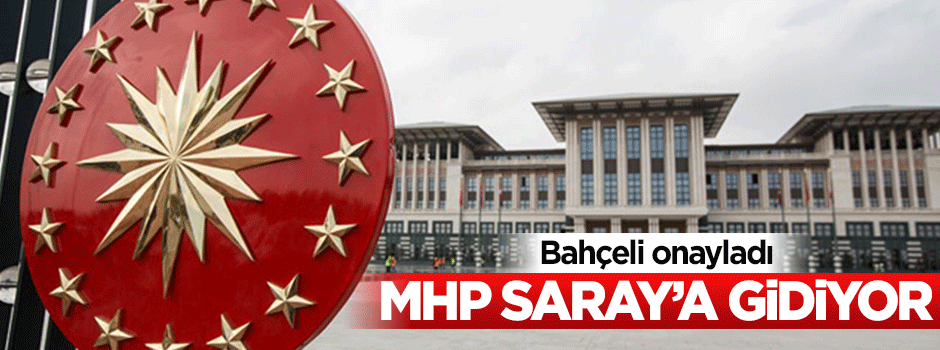 MHP'liler Cumhurbaşkanlığı Sarayı'na gidiyor