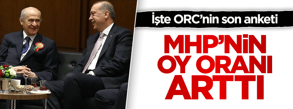 MHP'nin oy oranı yüzde 14'e çıktı