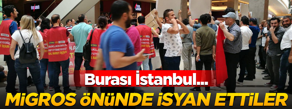 Migros önünde isyan ettiler! Sebebi...